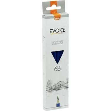 Imagem de Lapis Preto Tecnico Madeira 6B Preto ESC/EXTRA MAC - BRW