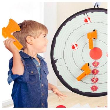 Imagem de Jogo de tabuleiro Target Shooting Lanza Axes Diana com eixos de espuma