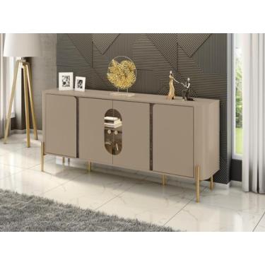 Imagem de Aparador Buffet Apollo para Sala com Portas de Vidro e LED - Mega Faci