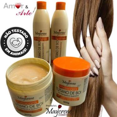 Imagem de  Kit Completo Tratamento  Tutano de Boi DPantenol e Queratina Maycrene