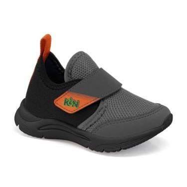 Imagem de Tênis Klin Menino New Sport Mini 199126 - Grafite/Preto/Laranja - 23