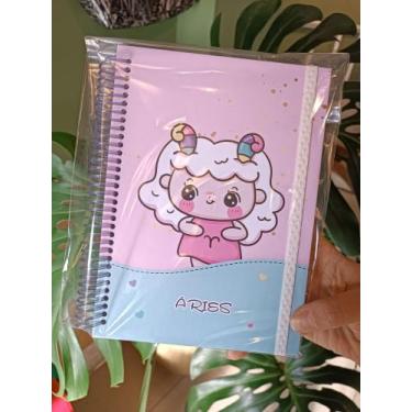 Imagem de Caderno Personalizado Signos Cute Zen A5 ( Aries)