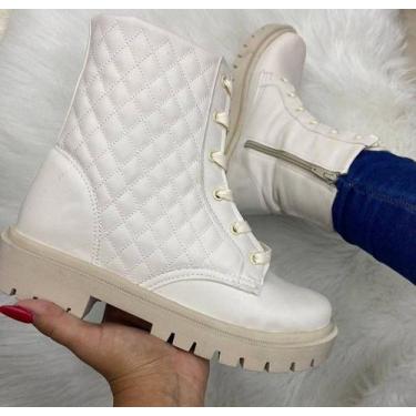 Imagem de Bota militar branco off - Antônio Calçados, 37