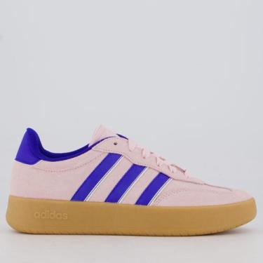 Imagem de Tênis Adidas Barreda Feminino Rosa e Azul, 34