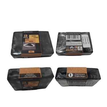 Imagem de Sabonete Facial Argila Negra E Extrato De Babosa - Ação Cicatrizante - Desintoxicante Natural - 100g