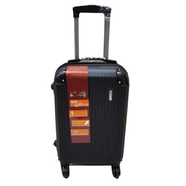 Imagem de Mala de viagem de bordo com 10KG,Material ABS, Rodinhas 360.(12kg Preta Lu 58x37x26cm)