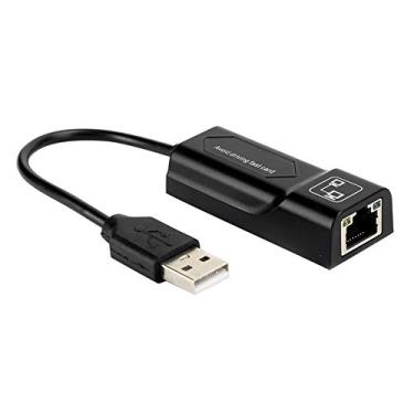 Imagem de Adaptador de rede com fio USB 2.0 para RJ45 10/100 Mbps para laptop desktop com chip 8152