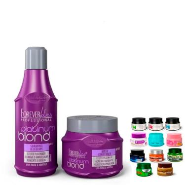 Imagem de Kit Shampoo e Mascara Platinum Blond Manutenção Desamarelador Forever Liss