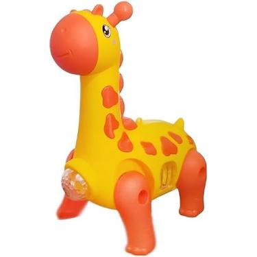 Imagem de Girafa Brinquedo Infantil Dançante Robô Som Luz Crianças Bebe (CÕR ALEATÒRIA)