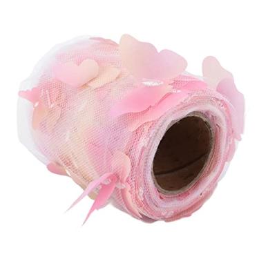 Imagem de Acouto Tecido de Tule Com Glitter Rolo de Tule Tridimensional Artesanato Acessórios para Cabelo Material Fita Decoração de Casamento Saia Artes, Artesanato e Costura/tecido (Gradiente Vermelho)