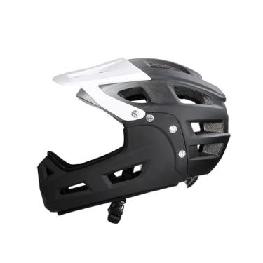 Imagem de Fenteer Capacete de bicicleta adulto leve para ciclismo, capacete de motociclista com absorção de choque e ventilação para homens e mulheres, respirável com, Branco Preto