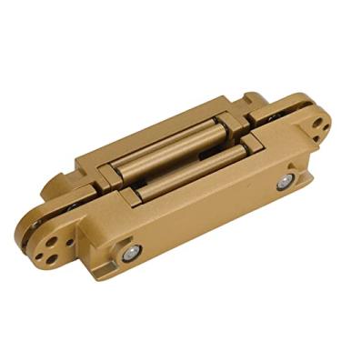 Imagem de Zhjvihx Dobradiças de Porta, Dobradiças Ocultas, Operação Simples, Durável e Resistente para Porta de Madeira (Ouro)