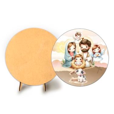 Imagem de Painel Com Elastico Sublimado 50cm Natal + Suporte MDF (NAT184)