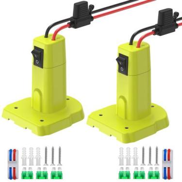 Imagem de Adaptador de roda elétrica Azocek compatível com bateria Ryobi 18V