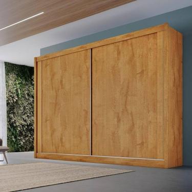 Imagem de Guarda Roupa Casal 2 Portas 4 Gavetas Creta Móveis Europa Peroba