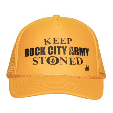 Imagem de Boné Rock City X Volcom Keep Stoned Amarelo-Unissex