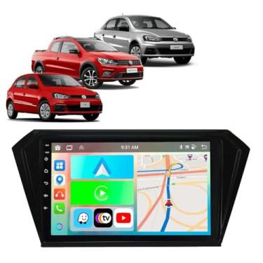 Imagem de Kit Multimidia Gol Voyage Saveiro G7 2017/2025 Carplay AndroidAuto 9 Pol BT USB FM - Roadstar 908BR