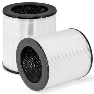 Imagem de Filtro de substituição AP-T200FL compatível com filtro purificador de ar HoMedics AP-T200FL e AP-T2503 | Filtro de carvão ativado HEPA verdadeiro 3 em 1 | Pacote com 2