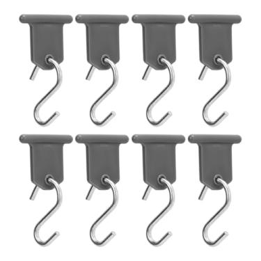 Imagem de Jeanoko Pacote com 8 ganchos para toldo RV em forma de S, suporte de luz de festa, suporte para barraca de acampamento, cozinha, pendurar com ganchos de aço inoxidável ABS resistentes para