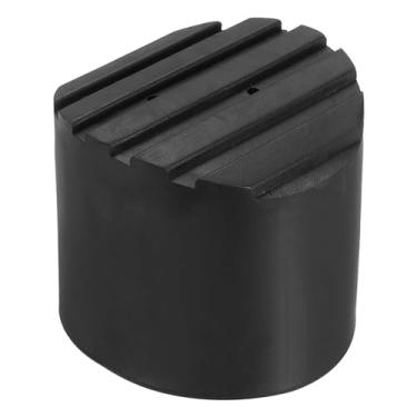 Imagem de Escada antiderrapante para pés 3,2"/80 mm, 1 peça de substituição de almofada de borracha redonda para extensão dobrável telescópica de proteção de escada, preto