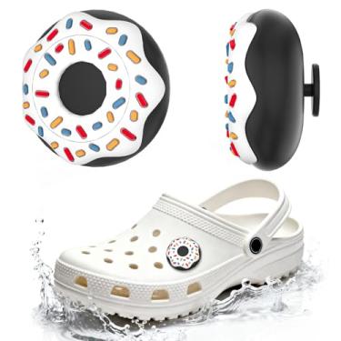 Imagem de Suporte de sapato à prova d'água compatível com AirTag, suporte de sapato de silicone oculto, pingentes de sapatos compatíveis com Apple Air Tag Tracker, antiperda para crianças, bebês, idosos (preto