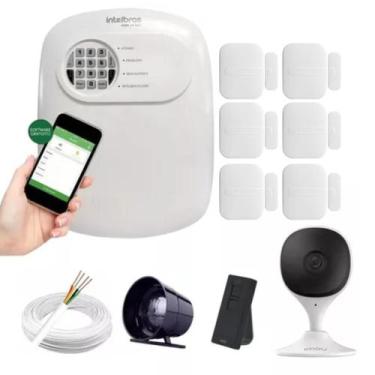 Imagem de Sistema De Segurança Alarme C/ 6 Sensores E Câmera Wifi - INTELBRAS