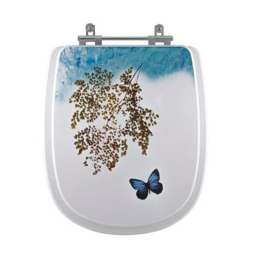 Imagem de Assento Sanitario Decorado Borboleta Sabatini Para Vaso Icasa