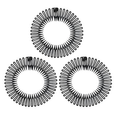 Imagem de Bandanas elásticas macias e flexíveis (3 peças) – faixas pretas, projetadas para mulheres