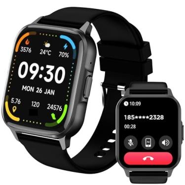 Imagem de Relógio Inteligente 1.83“ Tela HD Touch IP67 à Prova d‘Água, Bateria de 7-10 Dias, Monitoramento Esportivo, Chamadas Bluetooth, Notificações, Smartwatch (preto)