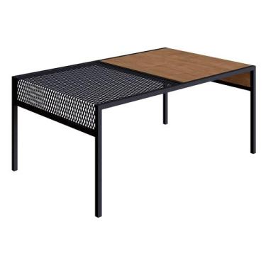 Imagem de Mesa de Centro New 80 cm Vermont e Preto A05 - D'Rossi