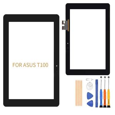 Imagem de Substituição de tela sensível ao toque para ASUS Transformer Book T100 T100TA-C1-GR painel de vidro digitalizador peças de 10,1 polegadas (preto)
