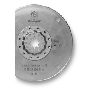 Imagem de Fein Lâmina de serra StarLock Plus HSS redonda com dentes de metal - 8,5 cm de diâmetro, 1 pacote - 63502196210