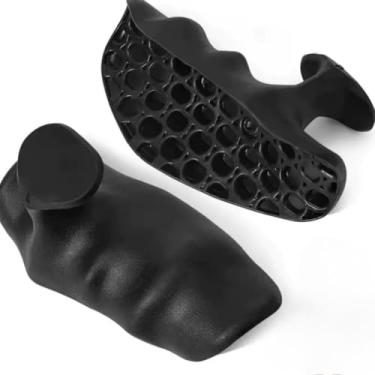 Imagem de Luva Academia, Luva de Academia Musculação Treino Protetor de Pegada Antiderrapante Halteres Barras, 20cm(PRETO)