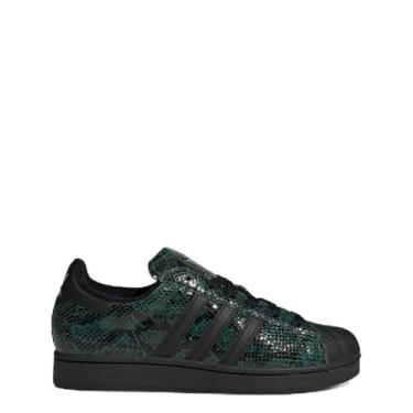 Imagem de adidas Tênis feminino Cgreen/Cblack/Goldmt Superstar II W Collegiate greenCore Preto/Dourado, Multi, 8.5 Wide
