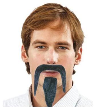 Imagem de Bigode com Barba Chinês Adulto - Moustache - Sulamericana, UNICA, U