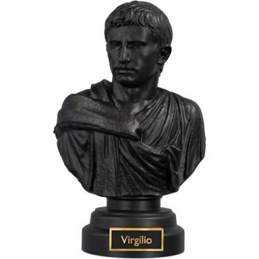 Imagem de Estátua Busto Virgílio - Marão - Poeta Romano (Cor Aurum Noctis)