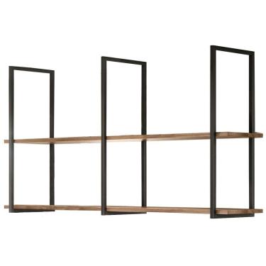 Imagem de Prateleira Teto Parede Estilo Industrial Aurum Demol Preto