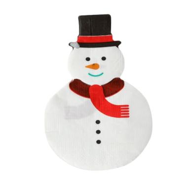 Imagem de Guardanapo De Papel Natal Recortado 32Cm Com 20 Unidades (Boneco de Neve)