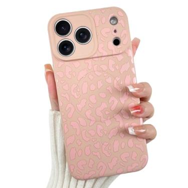 Imagem de OOK Capa magnética para iPhone 17 Pro, estampa fofa de leopardo rosa de silicone, compatível com MagSafe Cheetah Print proteção para câmera à prova de choque fina capa de telefone para 6,3 polegadas