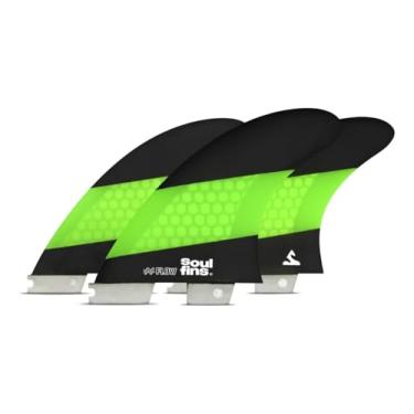 Imagem de Performance TOP! Quilhas Honeycomb Média FCS2 - Núcleo Honeycomb, Curvas Rápidas e Controle + Estojo (Verde, Grande)