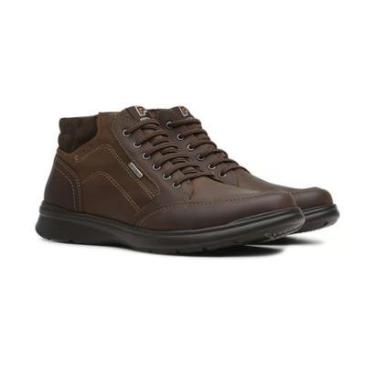 Imagem de Sapato Freeway Couro Cano Alto Hunt Masculino - Marrom-Masculino