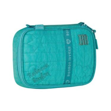 Imagem de Estojo Box Juvenil Escolar Rebecca Bonbon Meninas - Azul