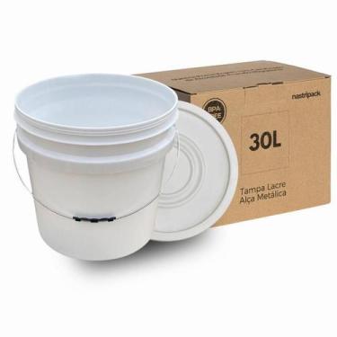 Imagem de Balde Plástico 30L Alça Metálica Para Cozinha - Nastripack