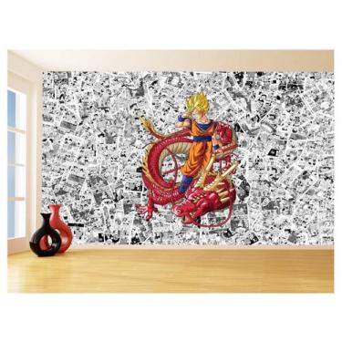 Imagem de Papel De Parede Dragon Ball Goku Página Manga 3,5M Dbz544 - Você Decor
