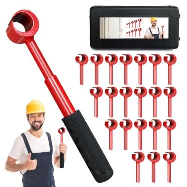 Imagem de Door Hinge Adjustment Tool Kit Door Gap Adjustment Tool for Precise Hinge Gap Adjustment Upgraded Hinge Gap Adjusting Wrench for Installation and Repair of Residential and Commercial-12