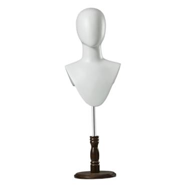 Imagem de ChuYiElegance Suporte para exibição de perucas, suporte para chapéus, mesa, multifuncional, moda, cabeça de manequim, cabeça de manequim para óculos, faixa de, Suporte Marrom Escuro