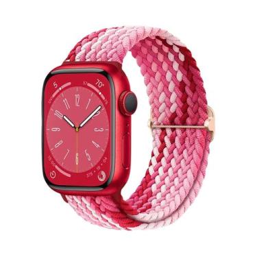 Imagem de Pulseira De Elástico Trançado Solo Loop Para Apple Watch De 45mm 44mm 