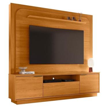 Imagem de Estante Home Theater Nilo Cinamomo Para Tv Até 75” - Madetec Cinamomo