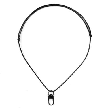 Imagem de 2 Correias de Pescoço para Gravador Voz, Ajustáveis em Nylon com Fivela de Segurança para Uso Diário e Atividades ao ar Livre Compatíveis com o Plaud NotePin (Preto)