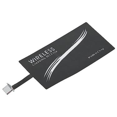 Imagem de Fafeicy Adaptador Receptor de Carregamento Sem Fio, Adesivo de Carregador Sem Fio USB C Com Silicone Autoadesivo para, Adaptador de Carregamento Portátil Ultraleve para Uso Diário Em Viagens